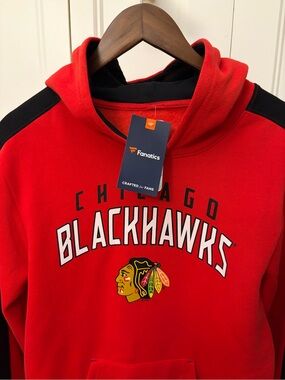 Fanatics Chicago Blackhawks Red Pullover Hoodie